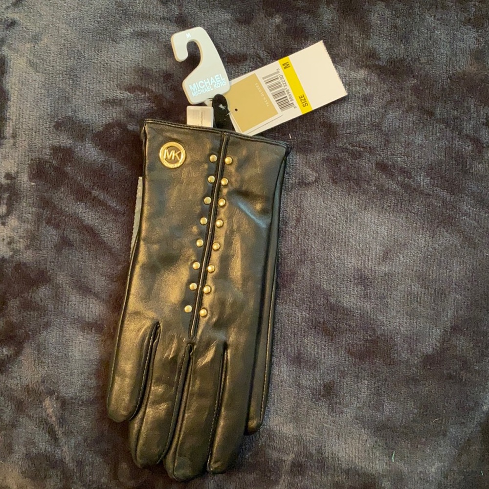 Michael Kors Leather Gloves